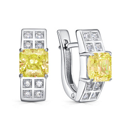 Серьги подвесные 12-775-11600 серебро