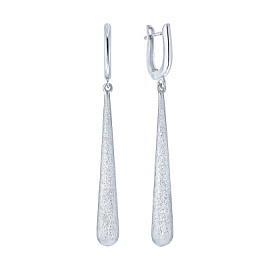 Серьги подвесные 806632SE-0684-4 серебро