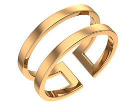 Кольцо фаланговое А0101585-00240 золото
