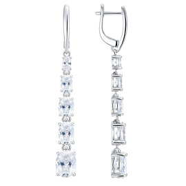 Серьги подвесные LLE56789ORK серебро