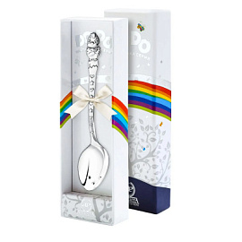 Посуда ложка чайная 1374ЛЖ05806 серебро Цыпленок